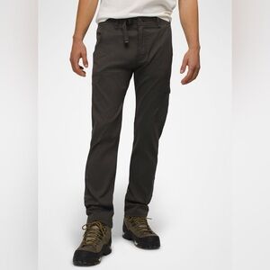 Prana Dark Iron Grey Stretch Zion Outdoor Straight Leg Pants Men’s Size 35x30